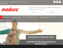 Tablet Screenshot of medora-remscheid.de